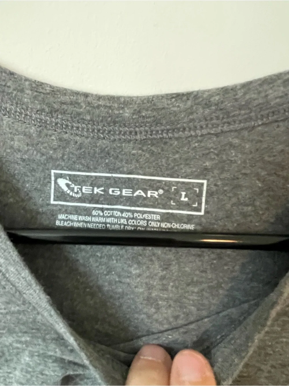 Women's Tek Gear Gray Short Sleeve T-Shirt Size Large Soft Workout
